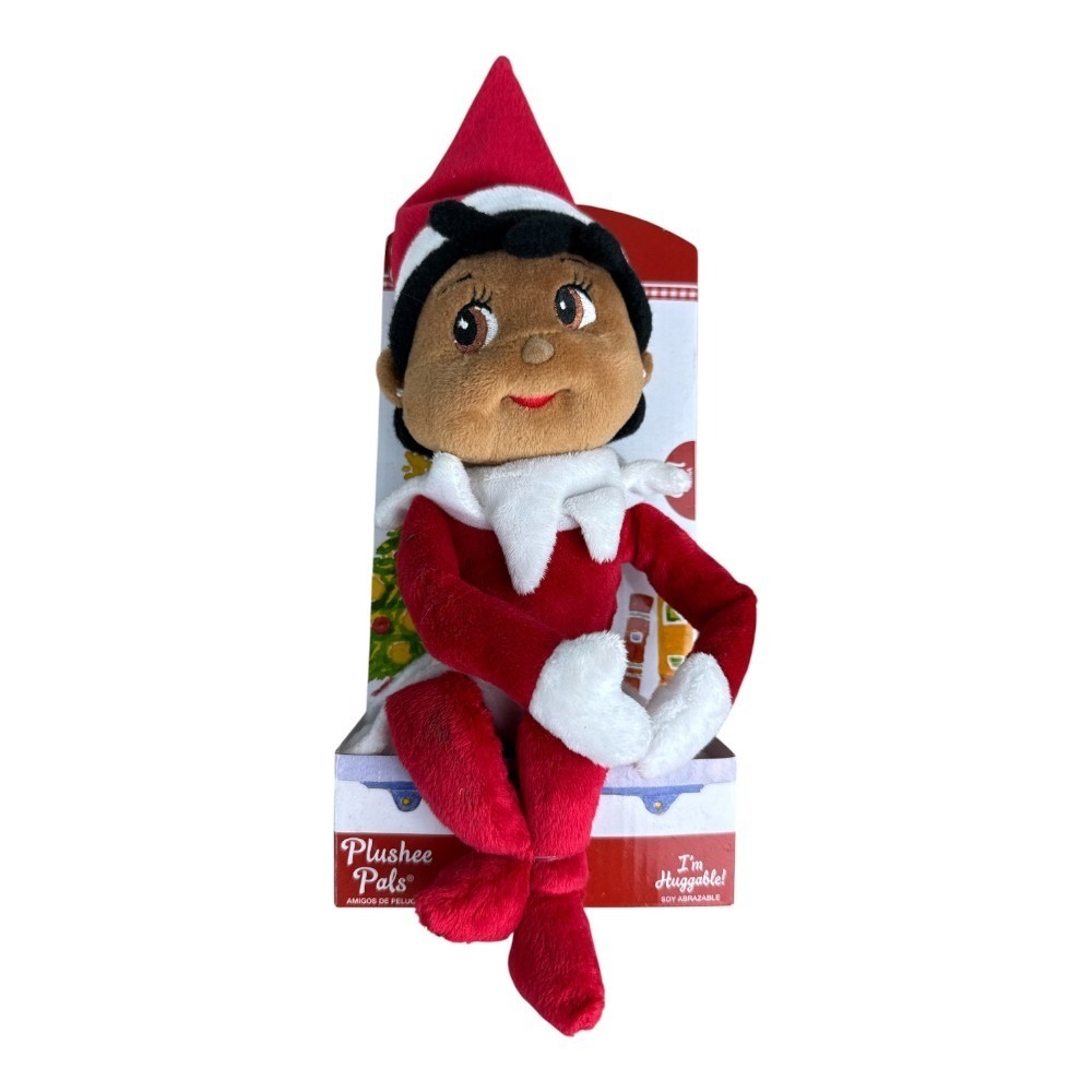 Elf on the Shelf Plushee Pals Girl Scout Elf Dark Skin Brown Eyes Plush Toy NEW
